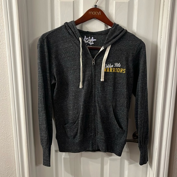 GOLDEN STATE WARRIORS FRONT ZIPPERED HOODIE SIZE MEDIUM - Picture 1 of 4